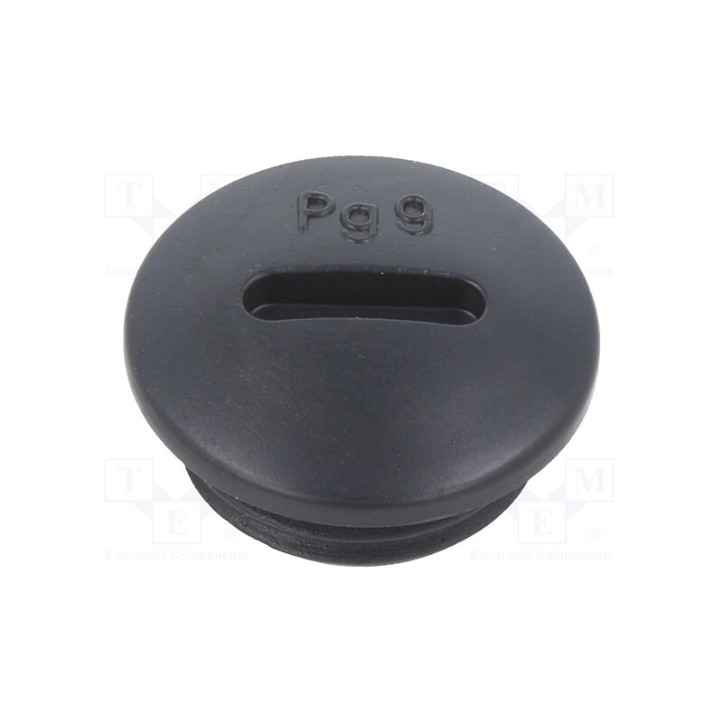 50 pcs : BM4597N - Stopper, PG9, IP56, polyamide, black, Thread: PG, 6mm, -25÷60°C
