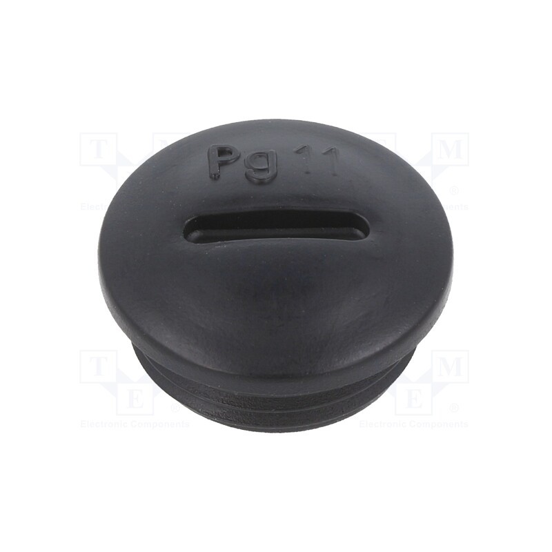 50 pcs : BM4598N - Stopper, PG11, IP56, polyamide, black, Thread: PG, 6mm, -25÷60°C