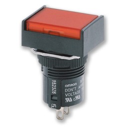 1 pcs - Omron A16 Series Illuminated Push Button, 16mm Cutout