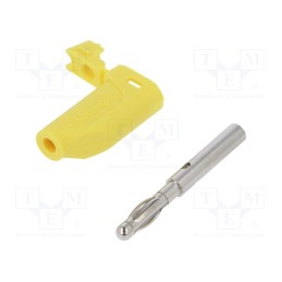 10 pcs : FK 15 S NI / 2.5 / GE - Plug, 4mm banana, 32A, 33VAC, 70VDC, yellow, Max.wire diam: 4mm