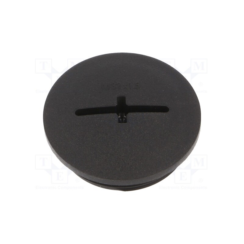 20 pcs : BM4632N - Stopper, M32, 1.5, IP56, polyamide, black, Thread: metric, 8mm