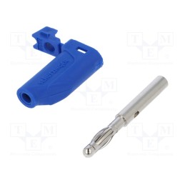 10 pcs : FK 15 S NI / 2.5 / BL - Plug, 4mm banana, 32A, 33VAC, 70VDC, blue, Max.wire diam: 4mm