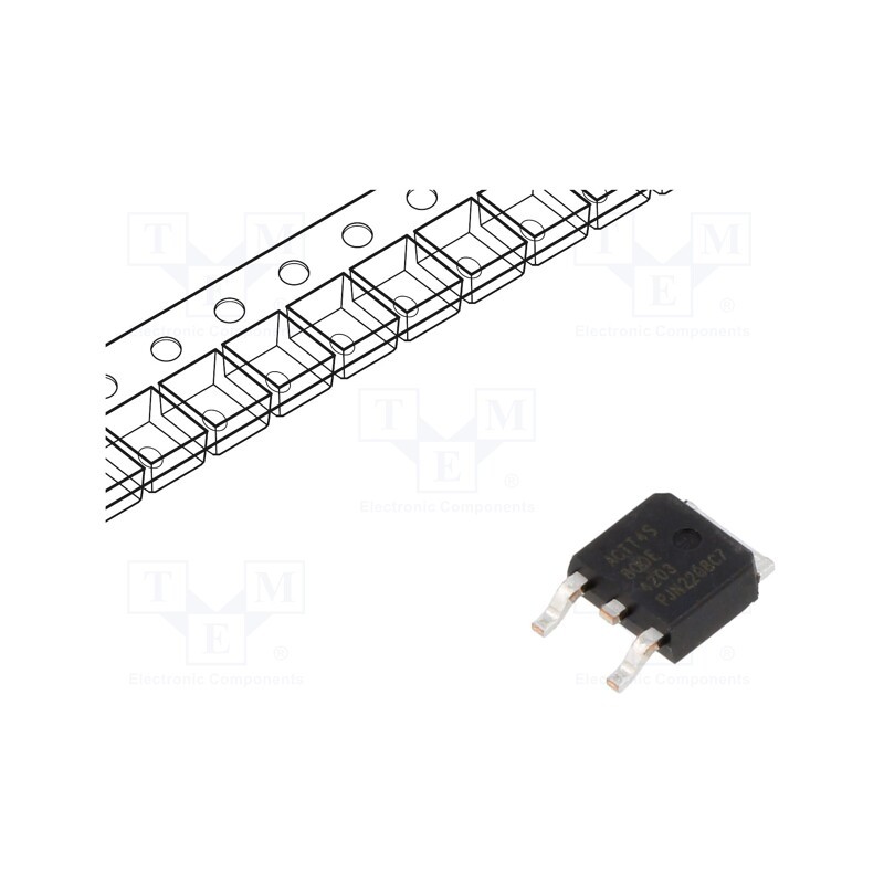 10 pcs : ACTT4S-800E,118 - Thyristor: AC switch, 800V, Ifmax: 4A, Igt: 10mA, DPAK, SMD