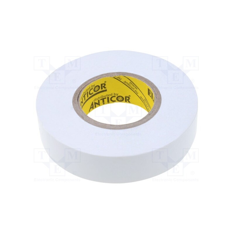 10 rol : ELECTRIX 202 SUPERFLEX - Tape: electrical insulating, W: 19mm, L: 20m, Thk: 190um, white, 100%