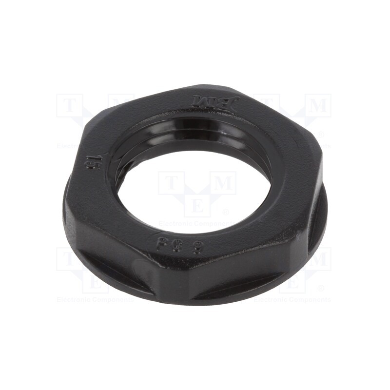 50 pcs : BM4809N - Nut, PG9, polyamide, black, -20÷90°C, Thread: PG