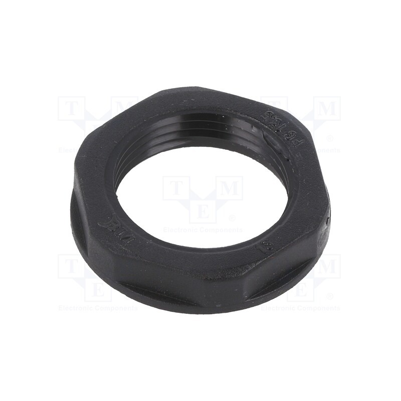 50 pcs : BM4813N - Nut, PG13,5, polyamide, black, -20÷90°C, Thread: PG