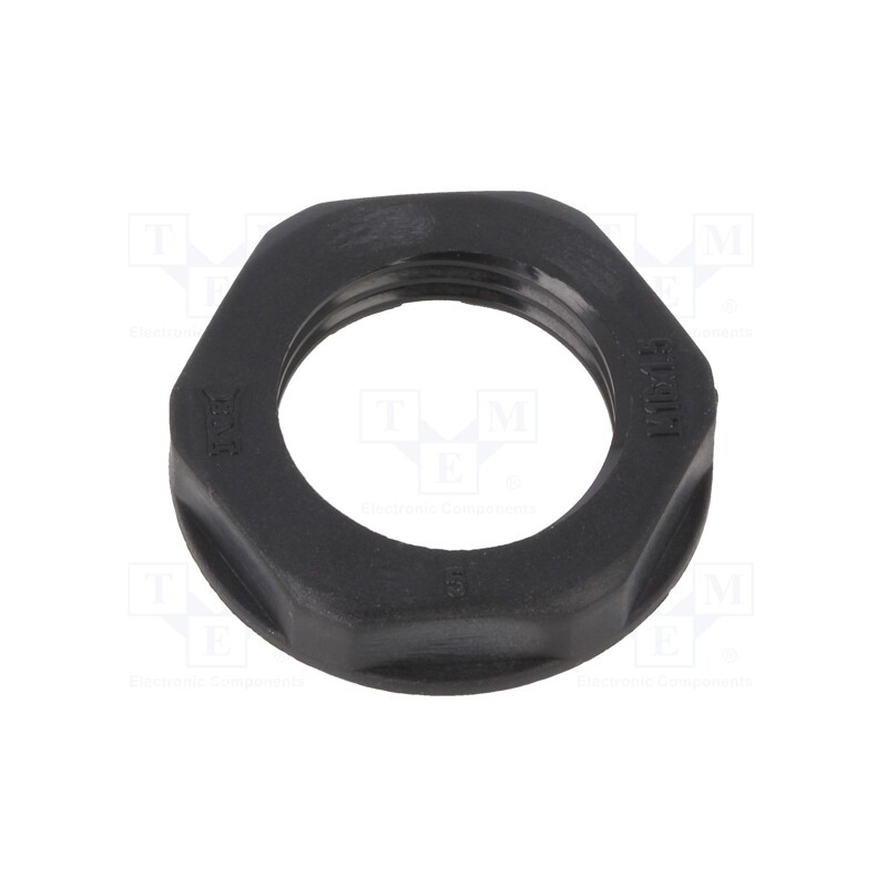 20 pcs : BM4817N - Nut, M16, polyamide, black, -20÷90°C, Thread: metric, Pitch: 1.5