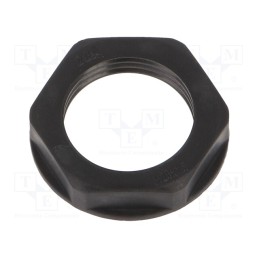 20 pcs : BM4820N - Nut, M20, polyamide, black, -20÷90°C, Thread: metric, Pitch: 1.5