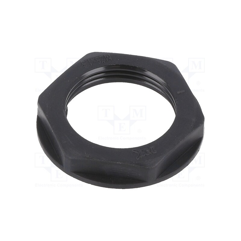 20 pcs : BM4825N - Nut, M25, polyamide, black, -20÷90°C, Thread: metric, Pitch: 1.5