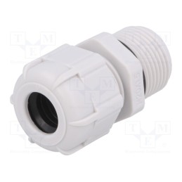 10 pcs : BM4920L - Cable gland, with long thread, M20, 1.5, IP68, polyamide, grey