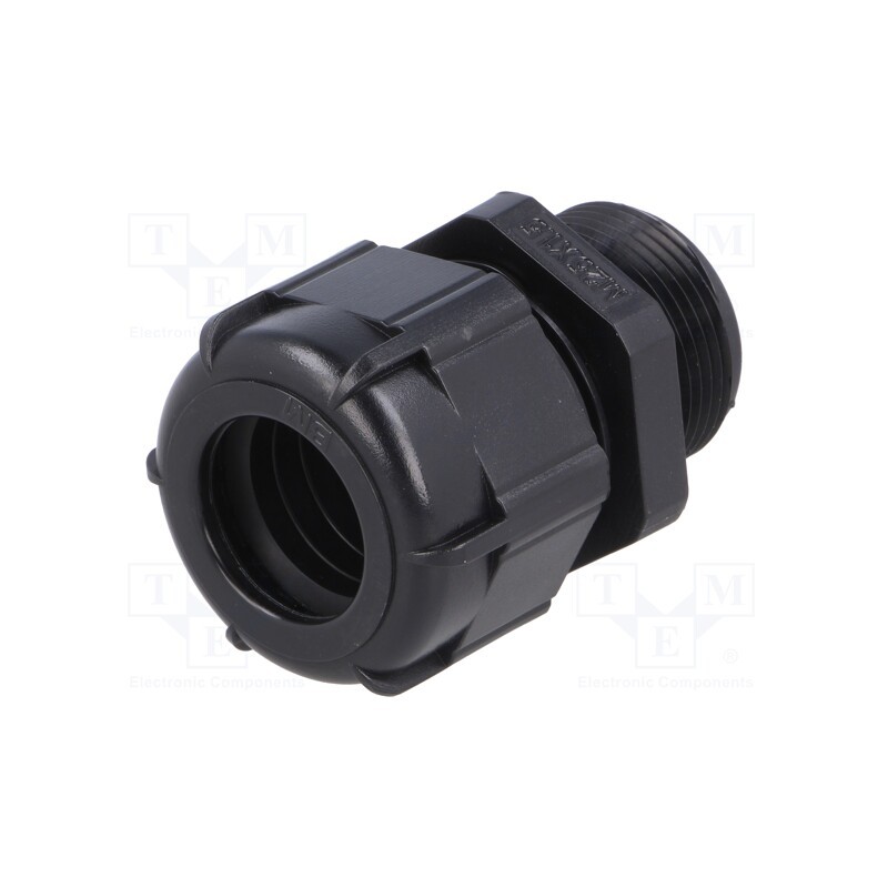 10 pcs : BM4925LN - Cable gland, with long thread, M25, 1.5, IP68, polyamide, black