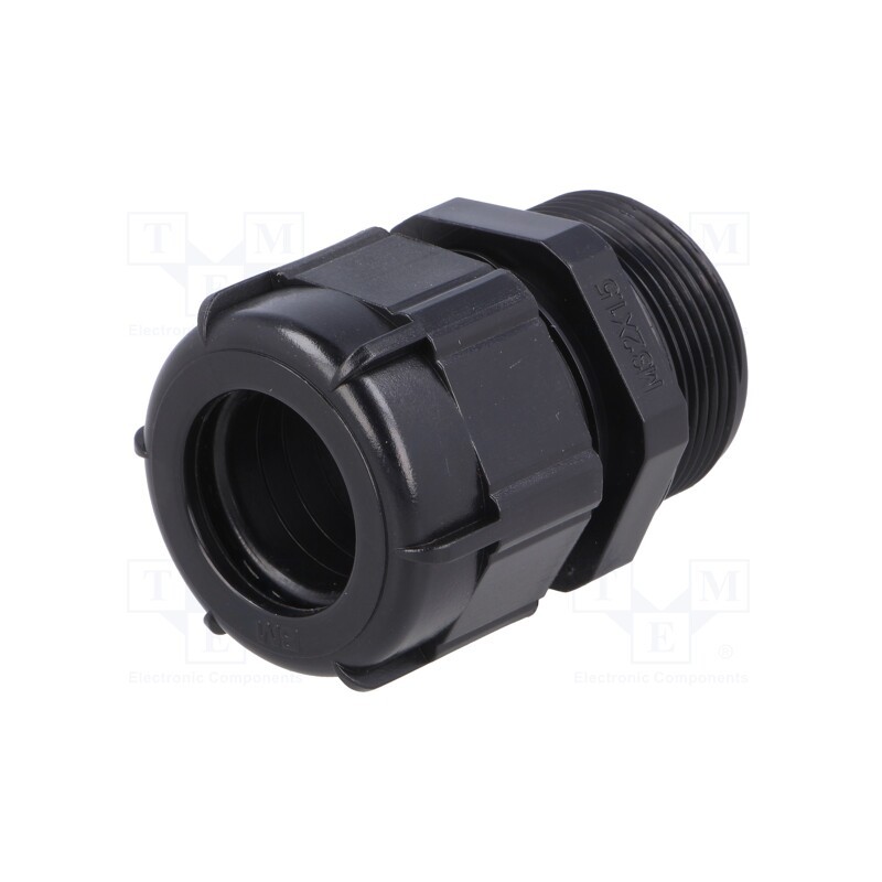 10 pcs : BM4932LN - Cable gland, with long thread, M32, 1.5, IP68, polyamide, black