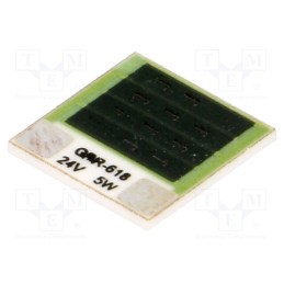10 pcs : GBR-618-24-5-2 - Resistor: thick film, heating, glued, 115.2Ω, 5W, 12.7x12.7x1mm