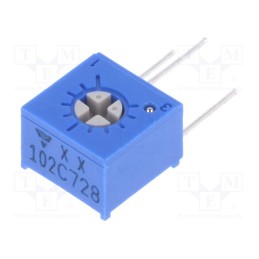 10 pcs : T73XX102KT20 - Potentiometer: mounting, single turn,vertical, 1kΩ, 500mW, ±10%