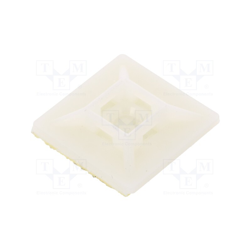 200 pcs : BMB0902 - Holder, self-adhesive, polyamide, UL94V-2, natural, Ht: 7mm, L: 28mm