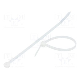 200 pcs : BMB1436 - Cable tie, L: 140mm, W: 3.6mm, polyamide, 180N, natural, Ømax: 33mm