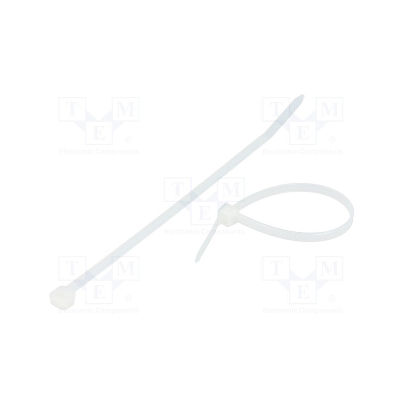 200 pcs : BMB1648 - Cable tie, L: 160mm, W: 4.8mm, polyamide, 220N, natural, Ømax: 38mm