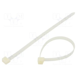 200 pcs : BMB2076 - Cable tie, L: 200mm, W: 7.6mm, polyamide, 550N, natural, Ømax: 51mm