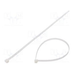 200 pcs : BMB3776 - Cable tie, L: 370mm, W: 7.6mm, polyamide, 550N, natural, UL94V-2