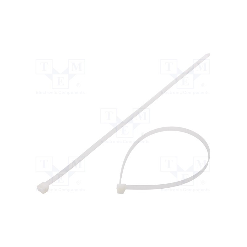 200 pcs : BMB3776 - Cable tie, L: 370mm, W: 7.6mm, polyamide, 550N, natural, UL94V-2
