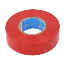 10 pcs : 53988-00021-00 - Tape: electrical insulating, W: 19mm, L: 20m, Thk: 0.15mm, red, 90°C