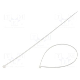 200 pcs : BMB4348 - Cable tie, L: 430mm, W: 4.8mm, polyamide, 220N, natural, UL94V-2
