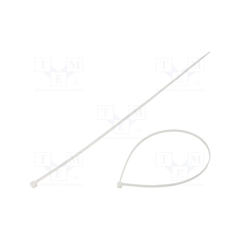 200 pcs : BMB4348 - Cable tie, L: 430mm, W: 4.8mm, polyamide, 220N, natural, UL94V-2
