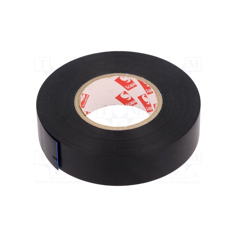10 rol : SCAPA 2763 - Tape: fixing, W: 19mm, L: 33m, Thk: 0.11mm, black, -30÷105°C, 180%