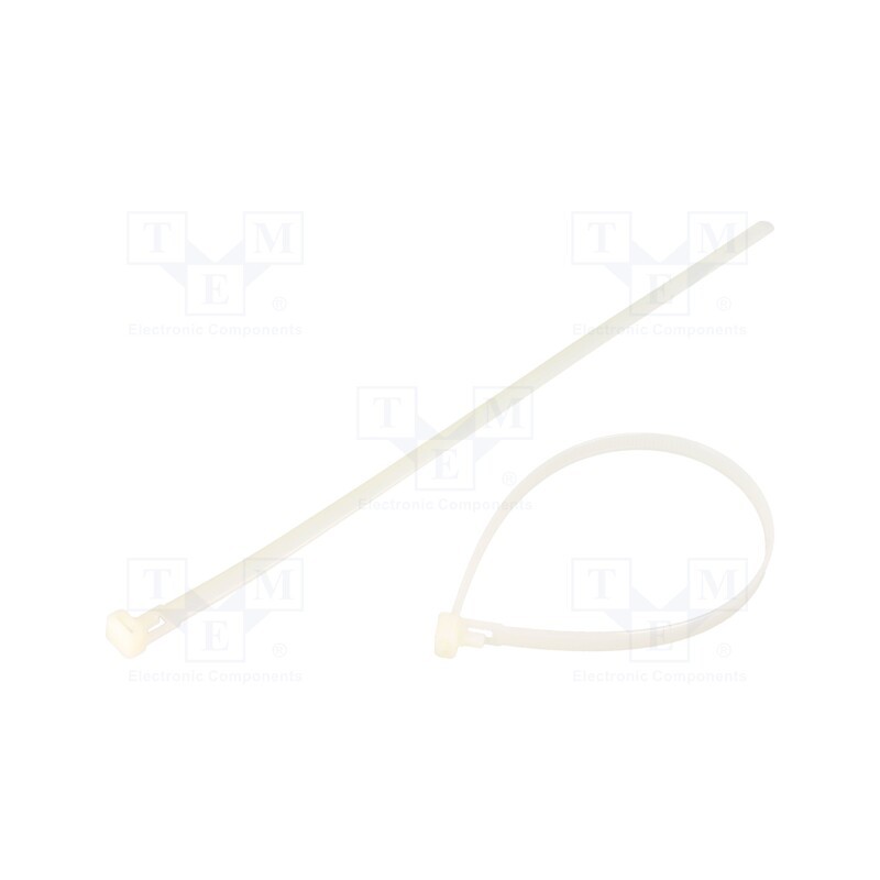 200 pcs : BMBR3076 - Cable tie, multi use, L: 300mm, W: 7.6mm, polyamide, 230N, natural