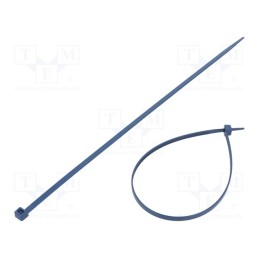 200 pcs : BMBX3048 - Cable tie, with metal, L: 300mm, W: 4.8mm, polyamide, 230N, blue