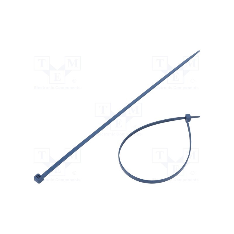 200 pcs : BMBX3048 - Cable tie, with metal, L: 300mm, W: 4.8mm, polyamide, 230N, blue