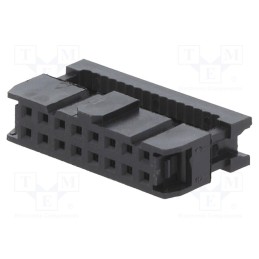 10 pcs : T812116A100CEU - Plug, IDC, female, PIN: 16, without strain relief, IDC, 1.27mm