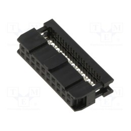 10 pcs : T812120A100CEU - Plug, IDC, female, PIN: 20, without strain relief, IDC, 1.27mm