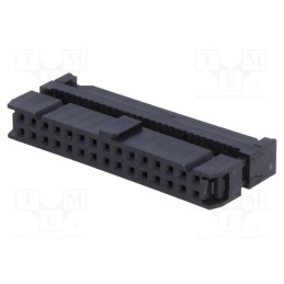 10 pcs : T812130A101CEU - Plug, IDC, female, PIN: 30, with cable clamp, IDC, for ribbon cable