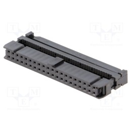 10 pcs : T812140A101CEU - Plug, IDC, female, PIN: 40, with cable clamp, IDC, for ribbon cable