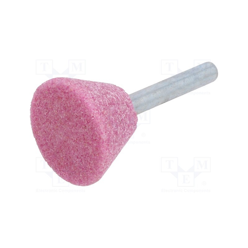 10 pcs : MM.006 - Grindingstone, Ø: 30mm, Ø: 6mm, Tip mat: aluminium oxide