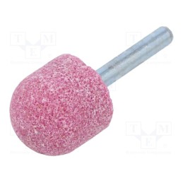 10 pcs : MI.006 - Grindingstone, Ø: 25mm, Ø: 6mm, Tip mat: aluminium oxide