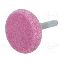 10 pcs : MG.003 - Grindingstone, Ø: 40mm, Ø: 6mm, Tip mat: aluminium oxide