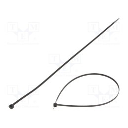200 pcs : BMN4348 - Cable tie, L: 430mm, W: 4.8mm, polyamide, 80N, black, Ømax: 122.5mm
