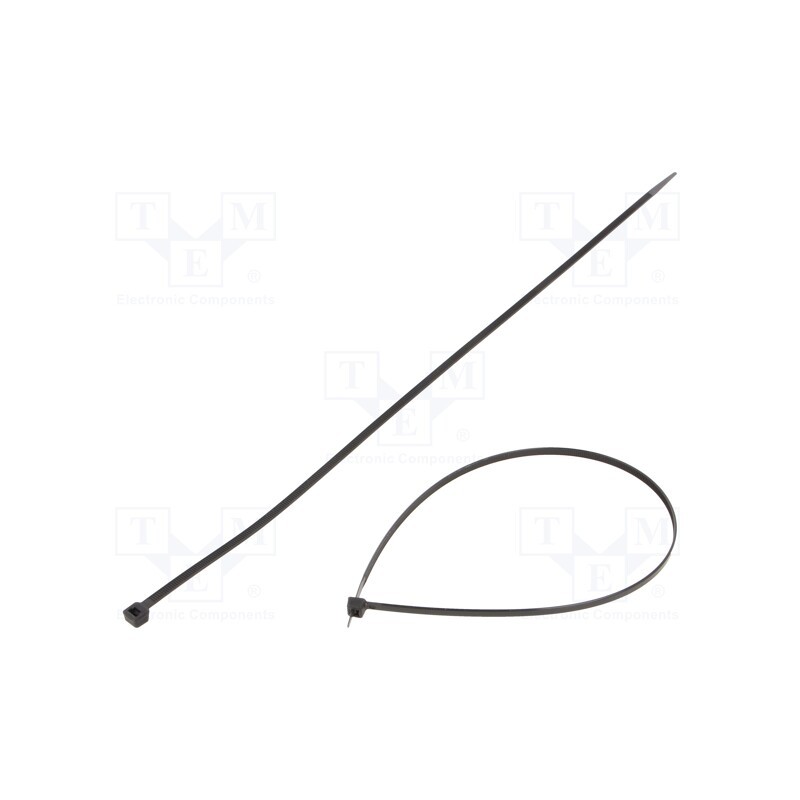 200 pcs : BMN4348 - Cable tie, L: 430mm, W: 4.8mm, polyamide, 80N, black, Ømax: 122.5mm