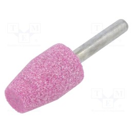 10 pcs : MC.009 - Grindingstone, Ø: 20mm, Ø: 6mm, Tip mat: aluminium oxide
