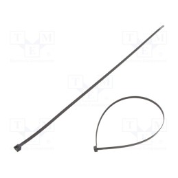 200 pcs : BMN5476 - Cable tie, L: 540mm, W: 7.6mm, polyamide, 550N, black, Ømax: 159mm