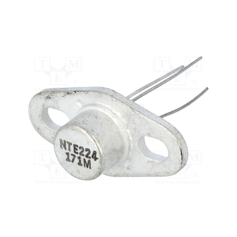 10 pcs : NTE224 - Transistor: NPN, bipolar, RF, 60V, 2A, 10W, Pout: 4W