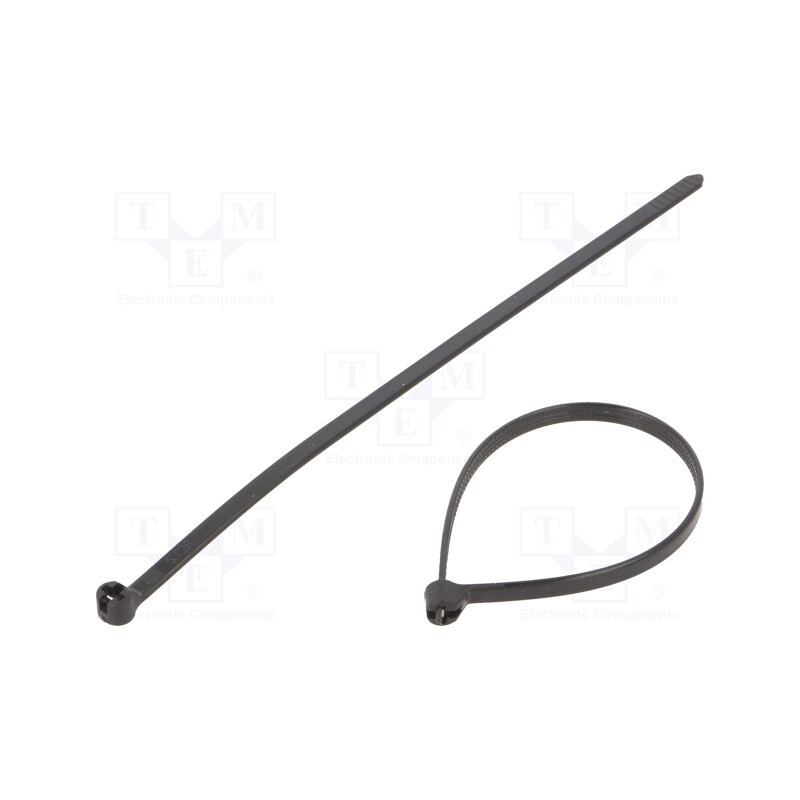 200 pcs : BMNL1436 - Cable tie, with a metal clasp, L: 140mm, W: 3.6mm, polyamide, 250N