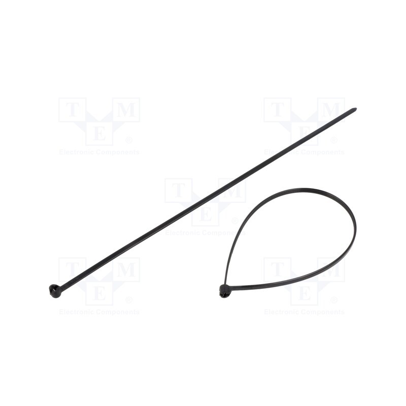 200 pcs : BMNL2025 - Cable tie, with a metal clasp, L: 200mm, W: 2.5mm, polyamide, 180N