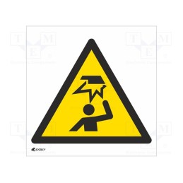 20 pcs : IW/020/C/F - Safety sign, warning, self-adhesive folie, W: 200mm, H: 200mm