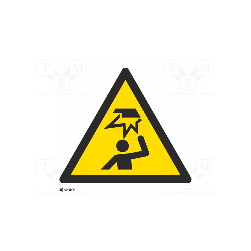20 pcs : IW/020/C/F - Safety sign, warning, self-adhesive folie, W: 200mm, H: 200mm