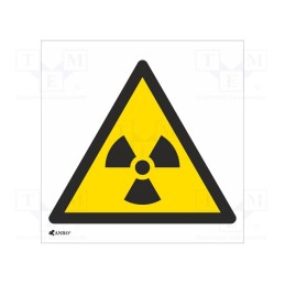 20 pcs : IW/003/C/F - Safety sign, warning, self-adhesive folie, W: 200mm, H: 200mm