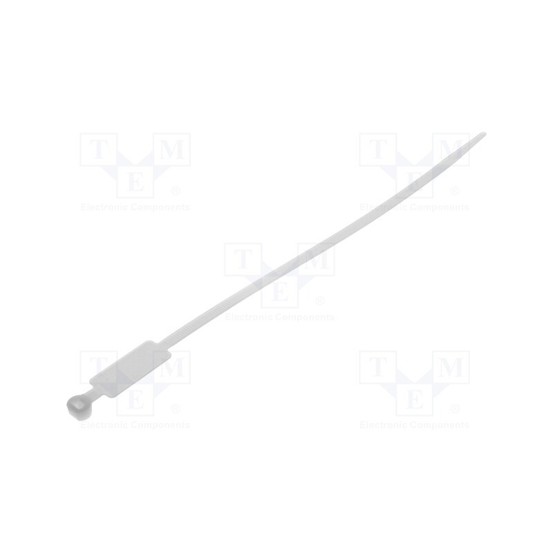200 pcs : BMT12248 - Cable tie, with label, L: 220mm, W: 4.8mm, polyamide, 220N, natural