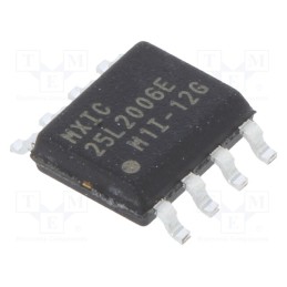 10 pcs : MX25L2006EM1I-12G/TUBE - IC: FLASH memory, 2MbFLASH, SPI, 86MHz, 2.7÷3.6V, SOP8, serial